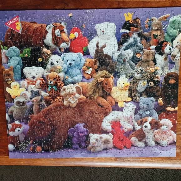 Golden 550 Piece Vintage Dakin Stuffed Animals Puzzle Complete - Picture 4 of 5